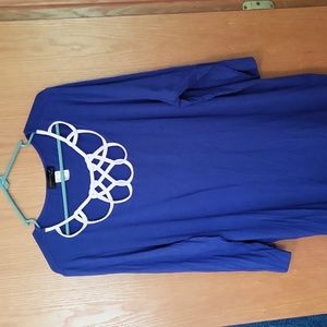 CreationL tunic/tee 3/4 sleeves inset lacework